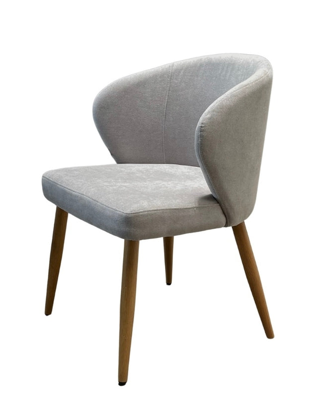 Silla Vita Gris Claro Base Natural