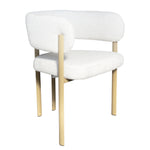 Silla Carly Chenille Natural Base Natural