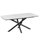 Mesa Sava Marquina Blanca Base Negra