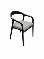 Silla Greta Gris Base Negra