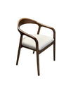 Silla Greta Taupe Base Walnut