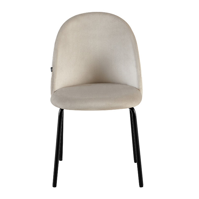 Silla Catania Pana Taupe Base Negra