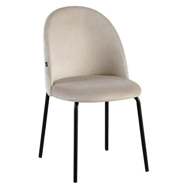 Silla Catania Pana Taupe Base Negra