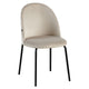 Silla Catania Pana Taupe Base Negra