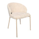 Silla Shem Blanco Base Capuccino