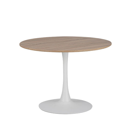 Mesa Noma Tapa Madera Base Blanca