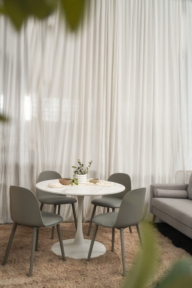 Mesa Noma Tapa Calacata Base Blanca