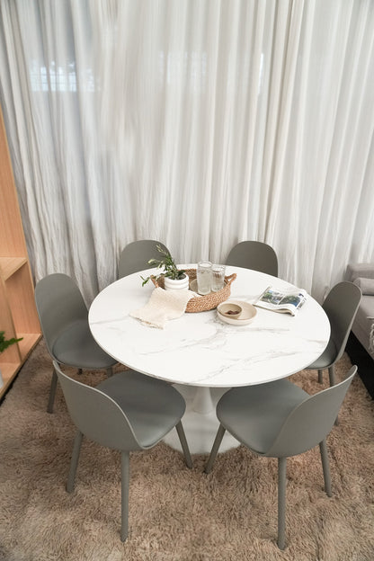 Mesa Noma Tapa Calacata Base Blanca