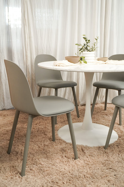 Mesa Noma Tapa Calacata Base Blanca