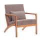 Sillón Riga Taupe Base Natural