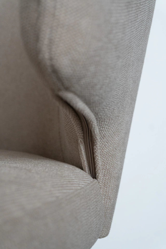 Silla Alix Beige Base Negra