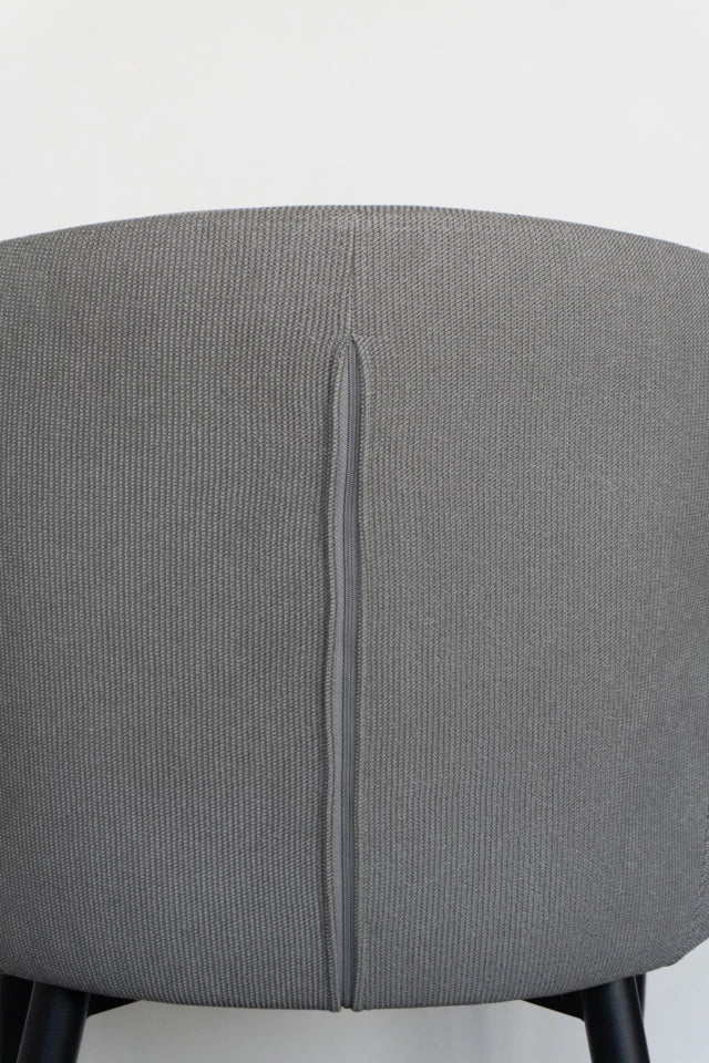 Silla Alix Gris Base Negra