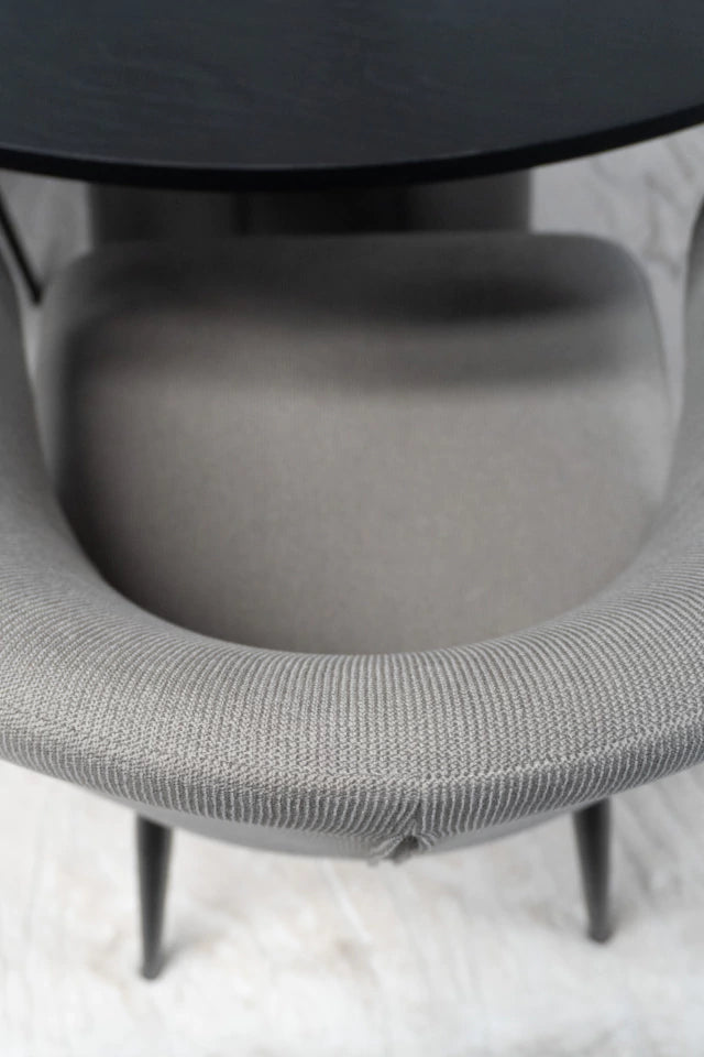 Silla Alix Gris Base Negra