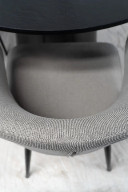 Silla Alix Gris Base Negra