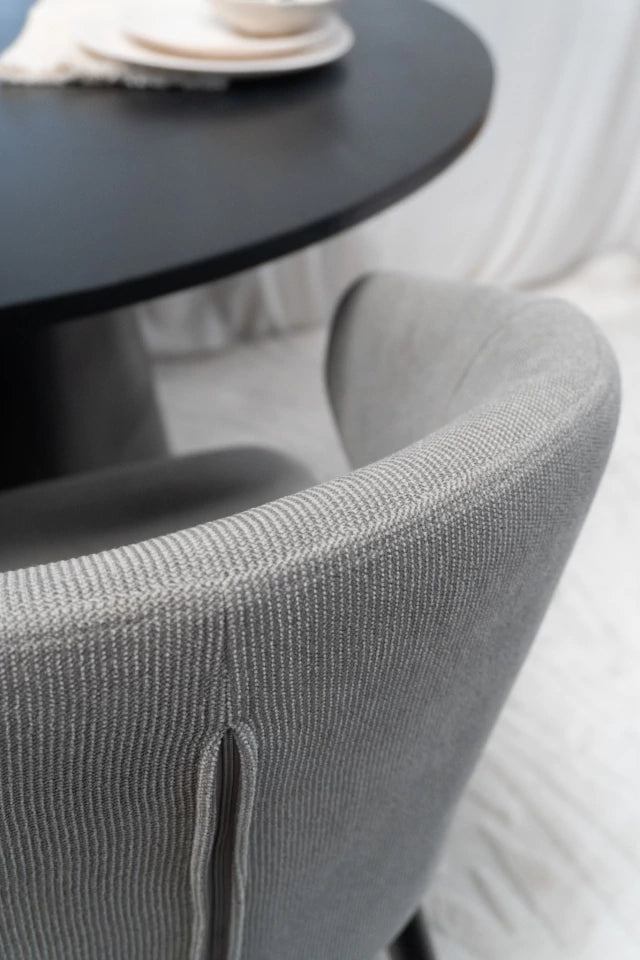 Silla Alix Gris Base Negra