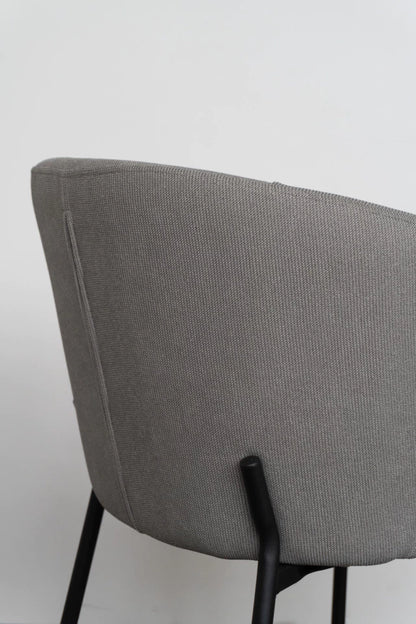 Silla Nayah Gris Base Negra