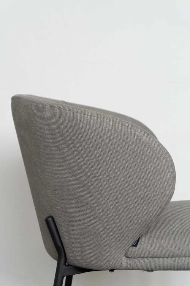 Silla Nayah Gris Base Negra