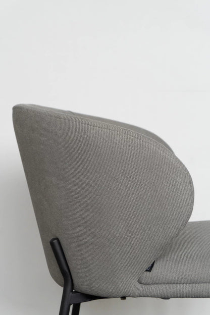 Silla Nayah Gris Base Negra