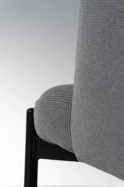 Silla Yuna Gris Base Negra