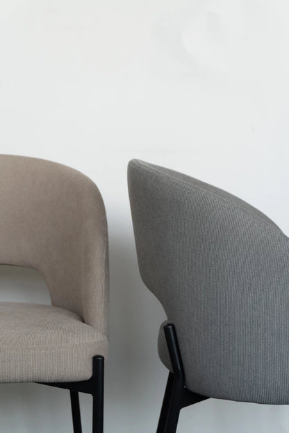 Silla Yuna Gris Base Negra