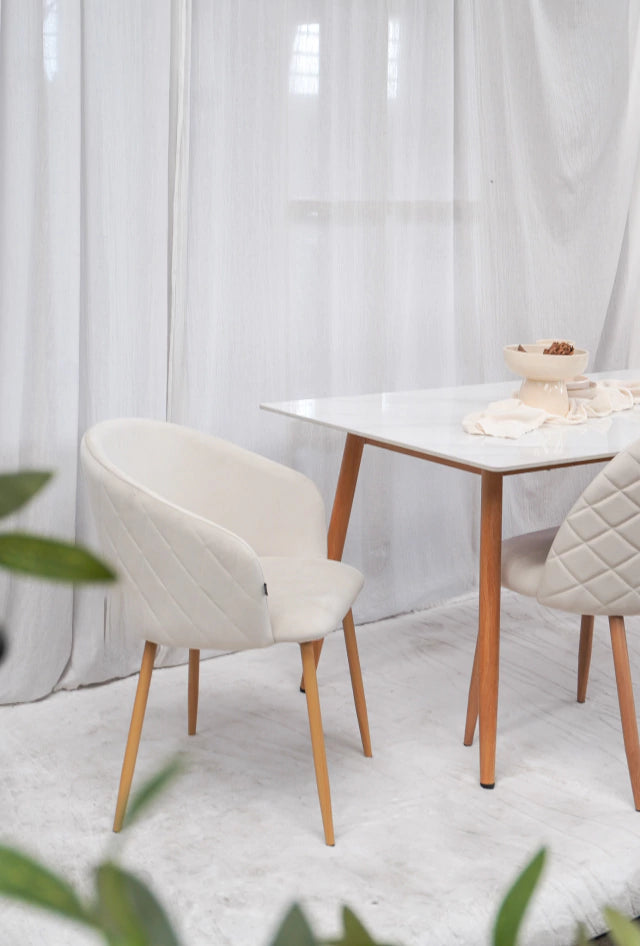 Silla Jade Pana Beige Base Natural