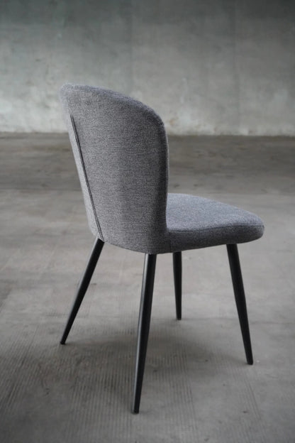 Silla Bilbao Gris Oscuro Base Negra