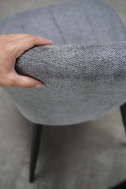 Silla Bilbao Gris Oscuro Base Negra