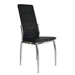 Silla Nova Ecocuero Capitoné Negra