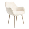 Silla Selene Beige Chenille Base Capuccino