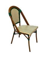 Silla Louvre Trenzada Verde