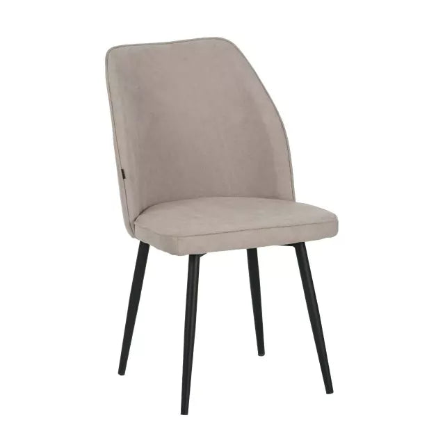 Silla Roma Beige Base Negra