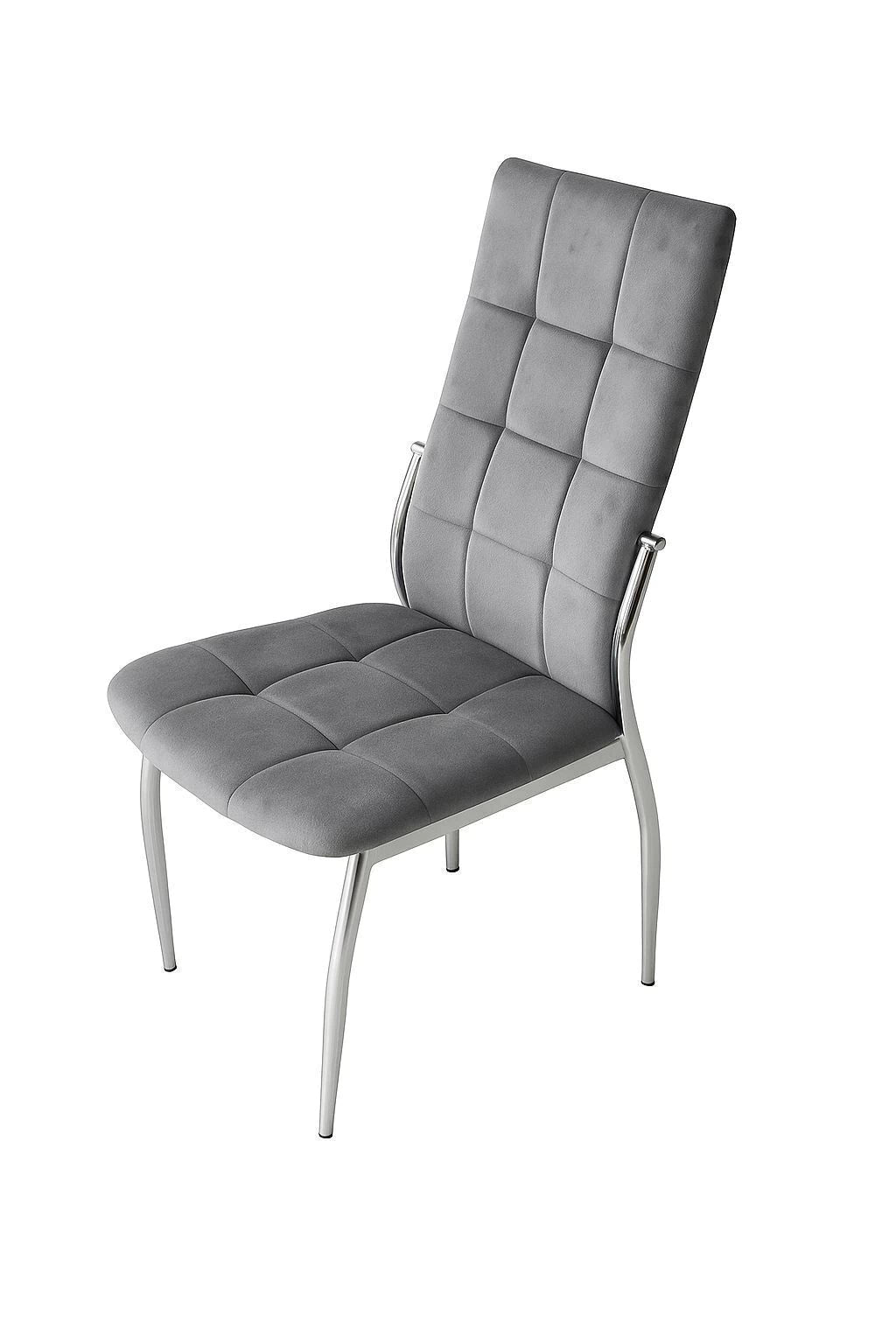 Silla Nova Pana Capitone Gris Oscuro