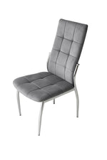 Silla Nova Pana Capitone Gris Oscuro