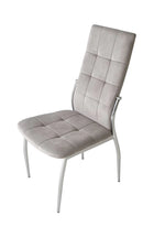 Silla Nova Pana Capitone Gris Claro