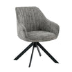 Sillón Abades Gris Oscuro Base Negra