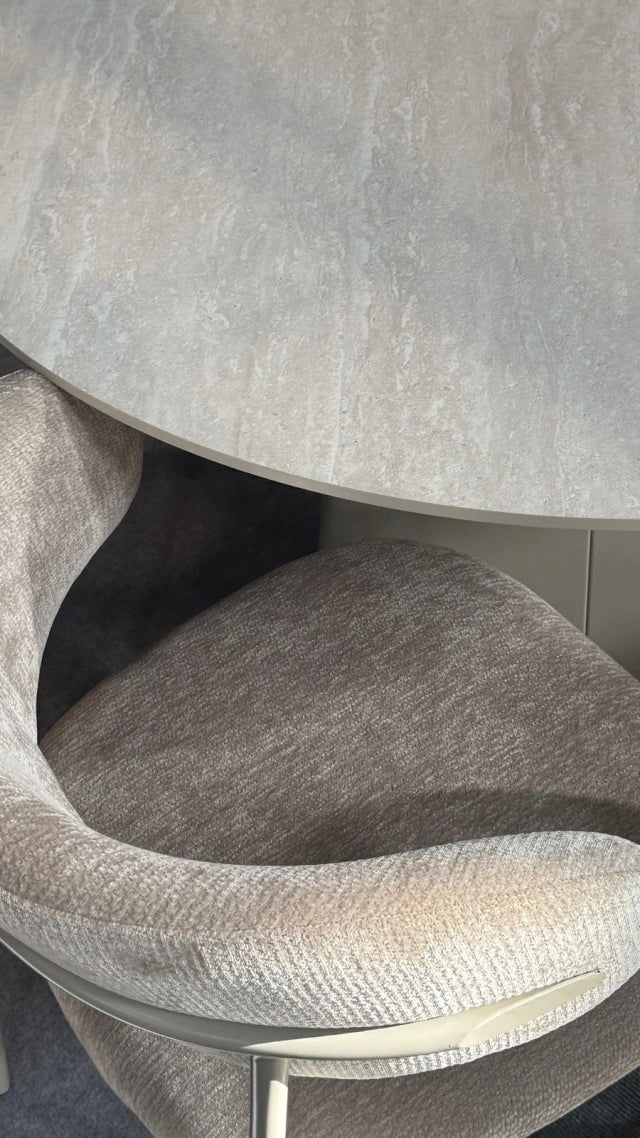 Silla Zuno Pro Taupe Base Capuccino