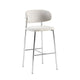 Banqueta Zuno Gris Claro Base Cromo