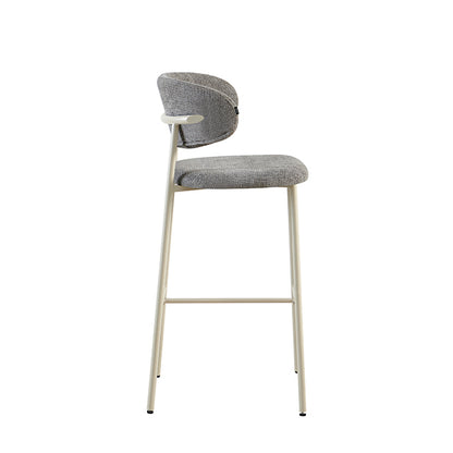 Banqueta Zuno Gris Oscuro Base Capuccino