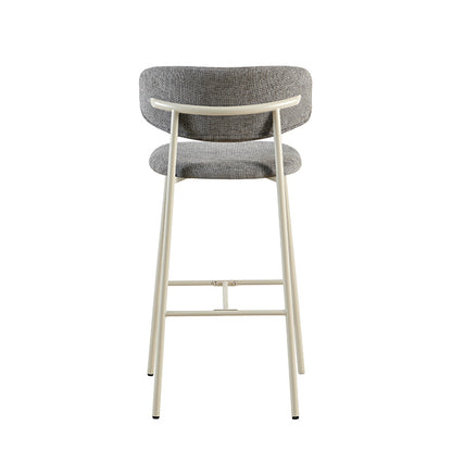 Banqueta Zuno Gris Oscuro Base Capuccino