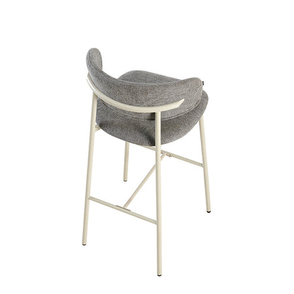 Banqueta Zuno Gris Oscuro Base Capuccino
