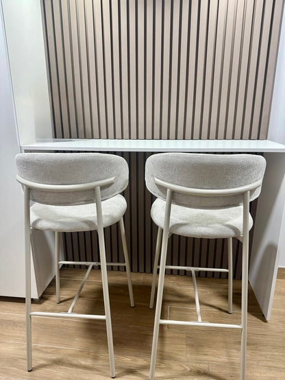 Banqueta Zuno Off White Base Capuccino