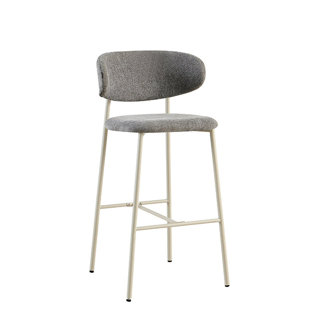 Banqueta Zuno Gris Oscuro Base Capuccino