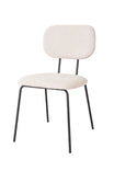 Silla Denver Chenille Gris Base Negra