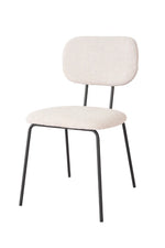 Silla Denver Chenille Gris Base Negra