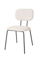 Silla Denver Chenille Gris Base Negra